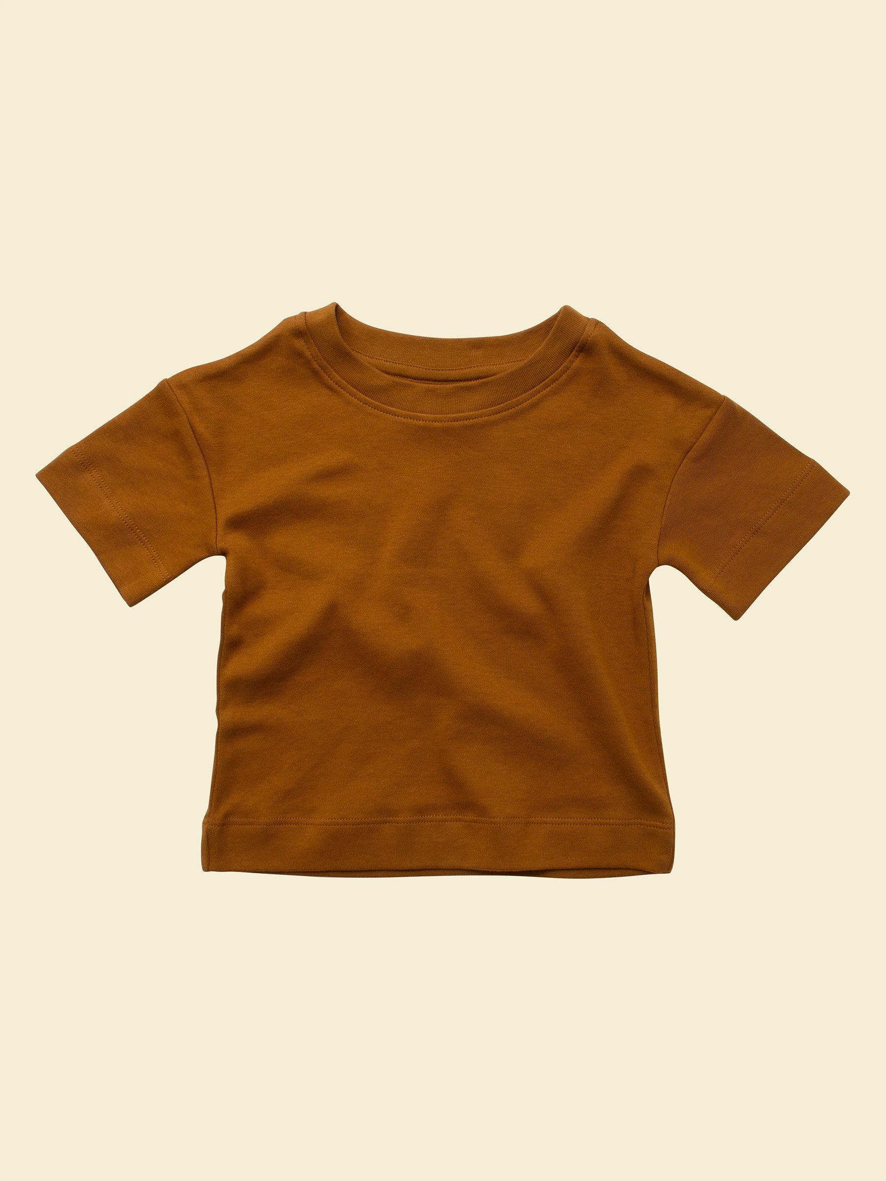 Organic Cotton Short-sleeve Tee - Ochre